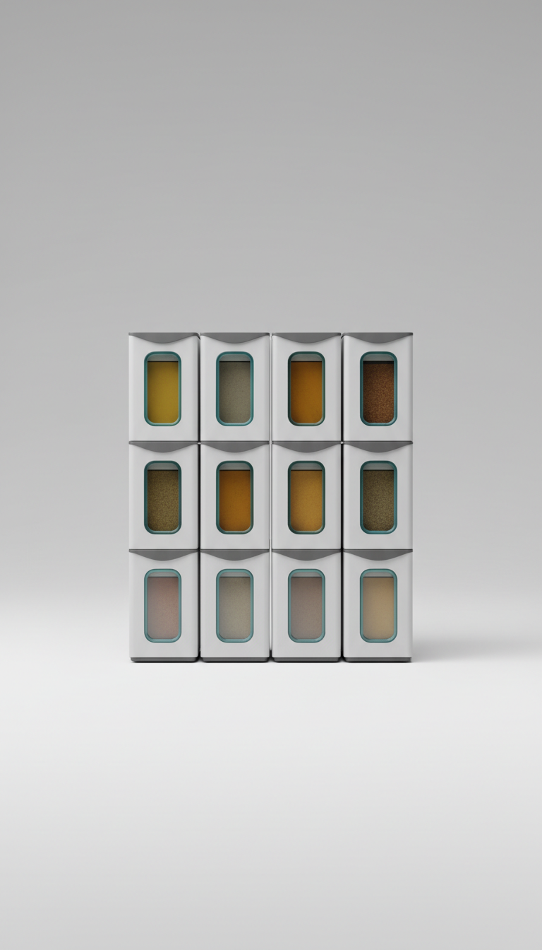 Modular spice organizer with sliding trays