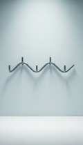 Minimalist wall-mounted coat rack